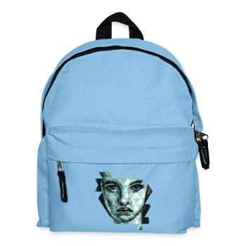 Gesicht - Kinder Rucksack - Hellblau - Vorne