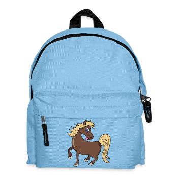 Cute horse pony - Kids' Backpack - light blue - Front