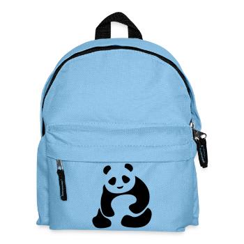 Panda Bär Panda Baby - Kinder Rucksack - Hellblau - Vorne