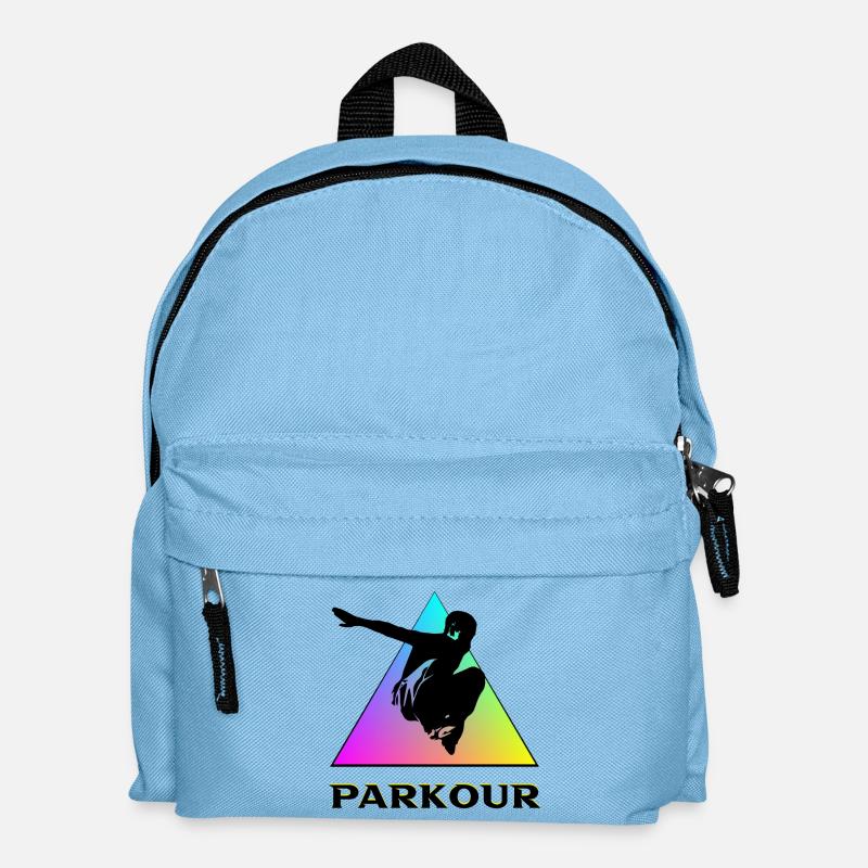 Parkour - Kinder Rucksack - Hellblau