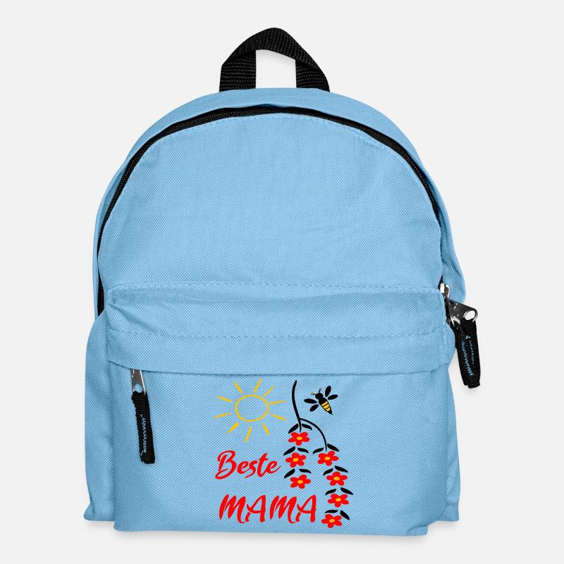 beste Mama, Muttertag - Kinder Rucksack - Hellblau