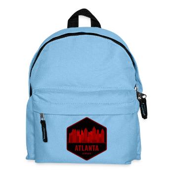 Atlanta Skyline Silhouette Red - Sac à dos Enfant - bleu clair - Devant