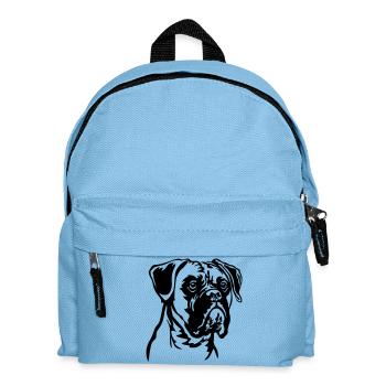 Tête de boxeur - Sac à dos Enfant - bleu clair - Devant