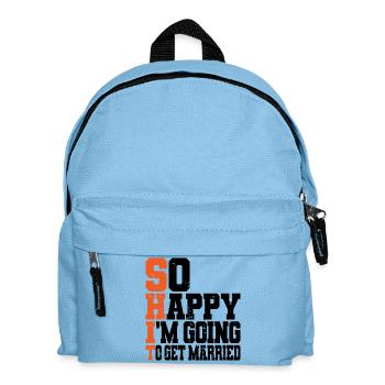 Funny Bachelor Party Engagement Wedding Married - Kids' Backpack - light blue - Front