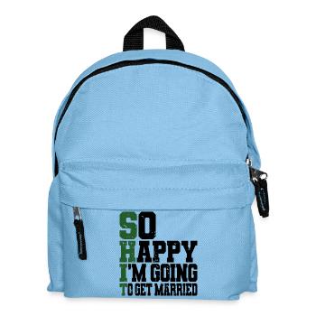 Funny Bachelor Party Engagement Wedding Married - Kids' Backpack - light blue - Front