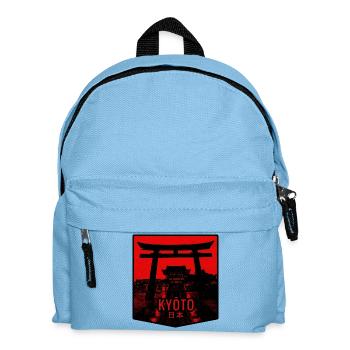 Kyoto torii in crimson - Kids' Backpack - light blue - Front