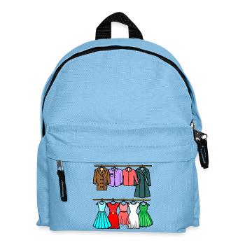 Porte-vêtements de magasin de vêtements - Sac à dos Enfant - bleu clair - Devant