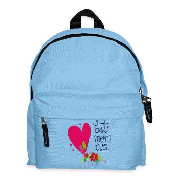 best mom ever - Kinder Rucksack - Hellblau - Vorne