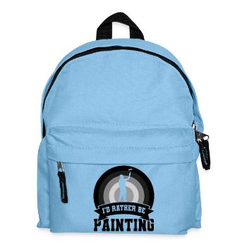 Citation de peintre drôle - Sac à dos Enfant - bleu clair - Devant