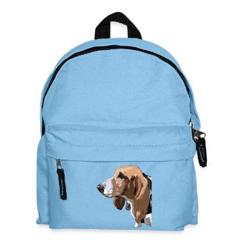 Basset - Kids' Backpack - light blue - Front