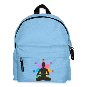 7 Chakren - Kinder Rucksack - Hellblau - Vorne
