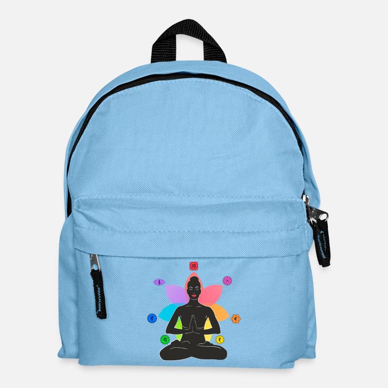 7 Chakras - Kids' Backpack - light blue