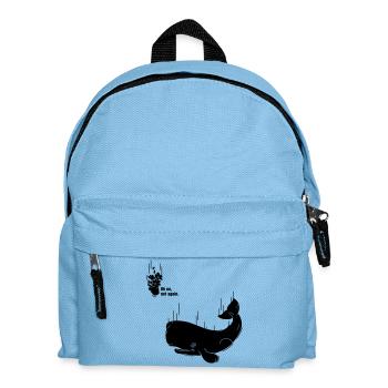Petunia & Whale - Kinder Rucksack - Hellblau - Vorne