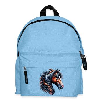Horse - Kids' Backpack - light blue - Front