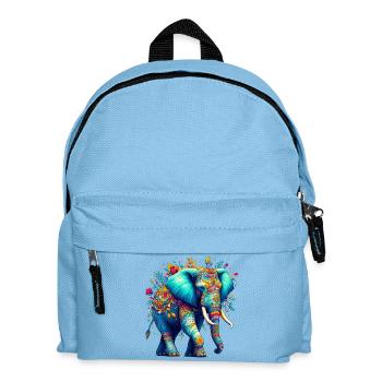 Elefant - Kinder Rucksack - Hellblau - Vorne