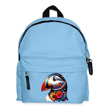 Papageitaucher - Kinder Rucksack - Hellblau - Vorne