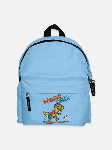 T-Rex Marathon Läufer - Kinder Rucksack - Hellblau
