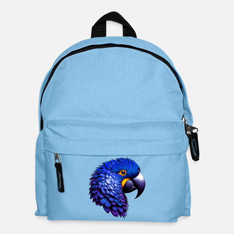 Papagei - Kinder Rucksack - Hellblau