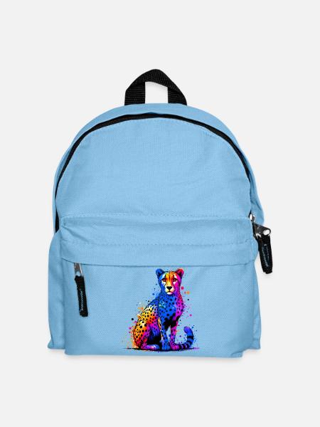 Gepard - Kinder Rucksack - Hellblau