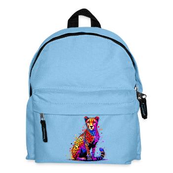 Gepard - Kinder Rucksack - Hellblau - Vorne