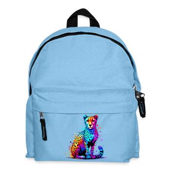 Gepard - Kinder Rucksack - Hellblau - Vorne