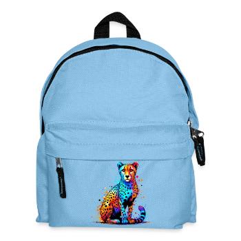 Cheetah - Kids' Backpack - light blue - Front