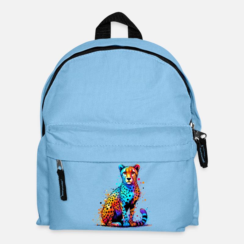 Gepard - Kinder Rucksack - Hellblau