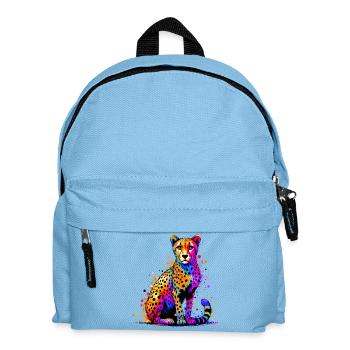 Gepard - Kinder Rucksack - Hellblau - Vorne
