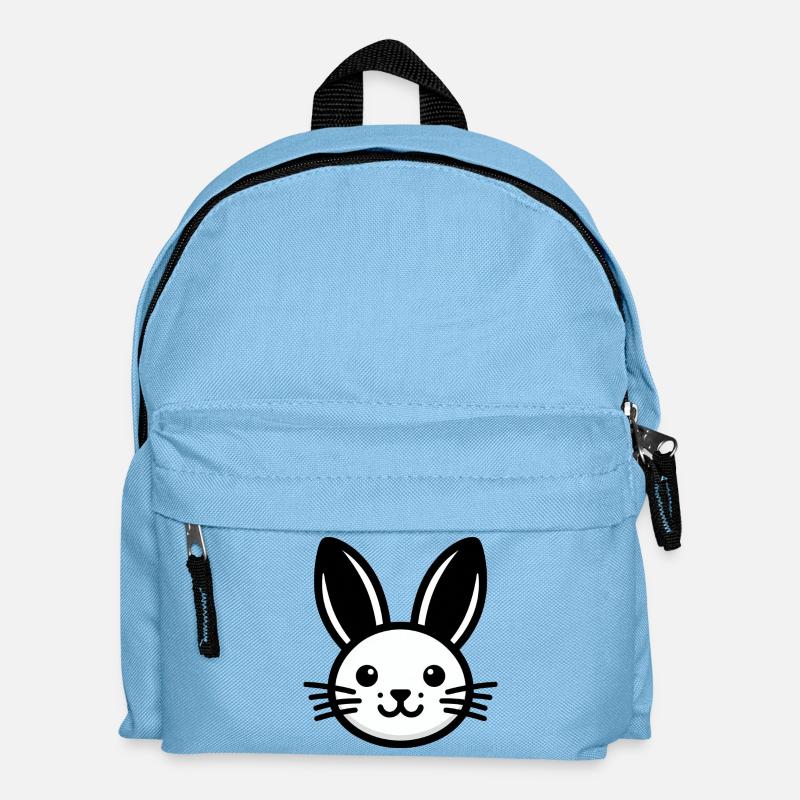 Kaninchen Hase Bunny - Kinder Rucksack - Hellblau