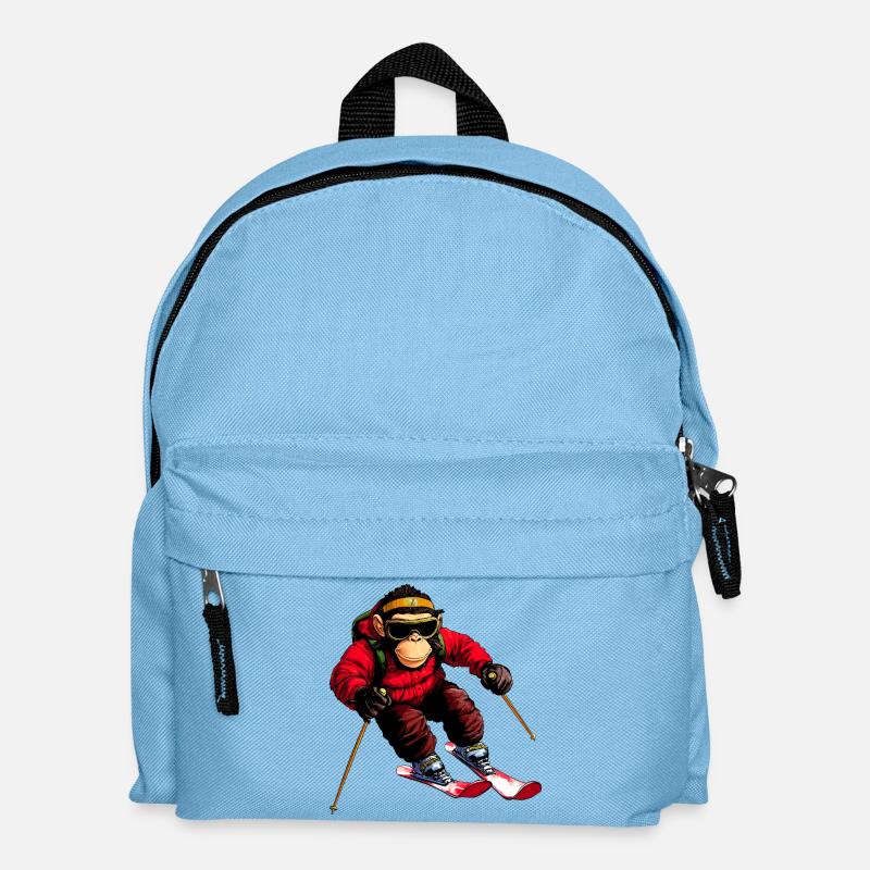 Singe de ski - Sac à dos Enfant - bleu clair