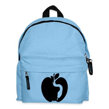 Snake & Apple - Kids' Backpack - light blue - Front