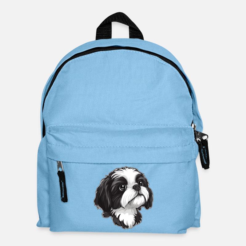 Shih Tzu - Kinder Rucksack - Hellblau