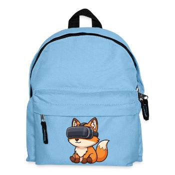 Süßes Eichhörnchen Gamer Cartoon Zocker - Kinder Rucksack - Hellblau - Vorne