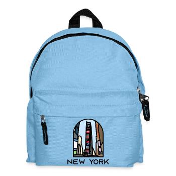 New York - Times Square - Kids' Backpack - light blue - Front