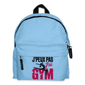 Je Peux Pas J'ai Gym | Gymnastique Cadeau | gym - Sac à dos Enfant - bleu clair - Devant