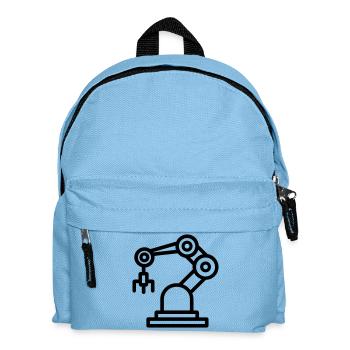 robotic arm - Kids' Backpack - light blue - Front