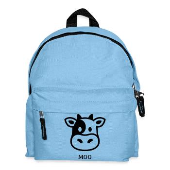 Cow Silhouette Backyard Style - Kids' Backpack - light blue - Front