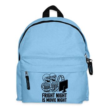 Conception de la soirée de films d’horreur de la soirée Fright Night - Sac à dos Enfant - bleu clair - Devant