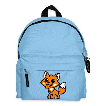 Fox Comic - Kids' Backpack - light blue - Front