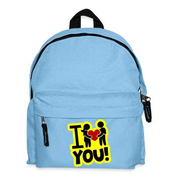 Ich Liebe Dich Liebesbeweis - Kinder Rucksack - Hellblau - Vorne