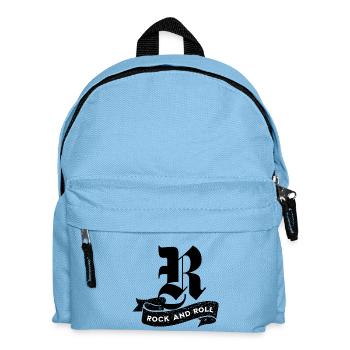 Rock'n'Roll-Kippentext - Kinder Rucksack - Hellblau - Vorne