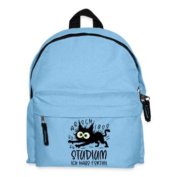 Studies 2026 I'm done! Cat - Kids' Backpack - light blue - Front