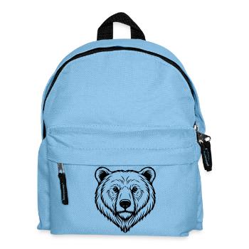 Illustration d’ours - Sac à dos Enfant - bleu clair - Devant