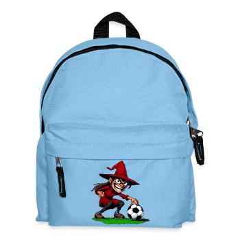 Witch Footballer - Kids' Backpack - light blue - Front
