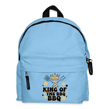 Le vrai roi du barbecue grillé - Sac à dos Enfant - bleu clair - Devant