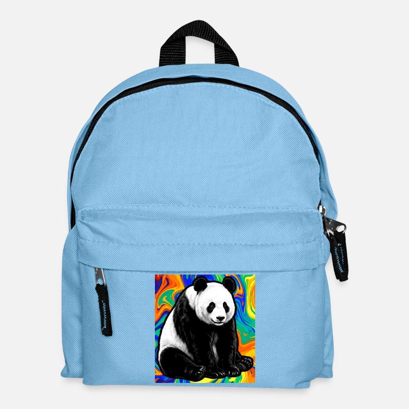 panda - Kids' Backpack - light blue