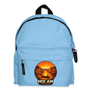 Hoi An Vietnam Sunset Skyline - Kids' Backpack - light blue - Front