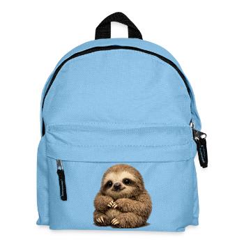 Soft Sloth Stuffed Animal - Kids' Backpack - light blue - Front