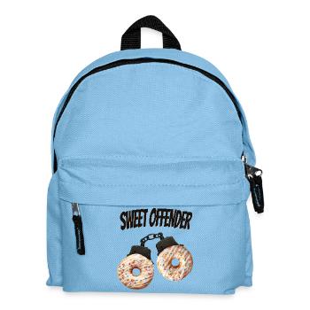 Sweet Open Donut Funny Shirt - Kids' Backpack - light blue - Front