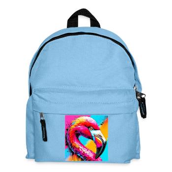 flamingo - Kids' Backpack - light blue - Front